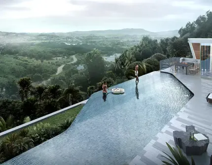 AYANA Soluna Villas infinity pool with view