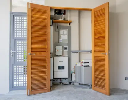 Riverhouse Phuket 3 bedroom villa solar batteries room