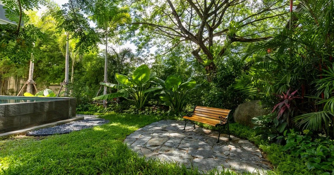 Villa Mimosa Layan Beach-Garden