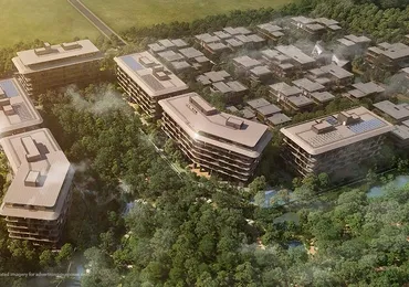 Mulberry Grove at The Forestias Luxury Bangkok Condo Aerial View