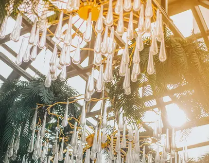 Hyde Heritage Thonglor Bangkok luxury condo - glasshouse lights