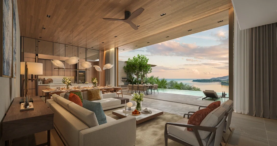 NATURALE Kamala living room with view