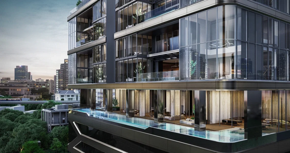 Power Tower Bangkok - exterior pool