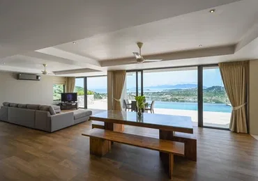 Luxury villas on Samui Villa Kelly 6 Bedroom Seaview Pool Villa living area