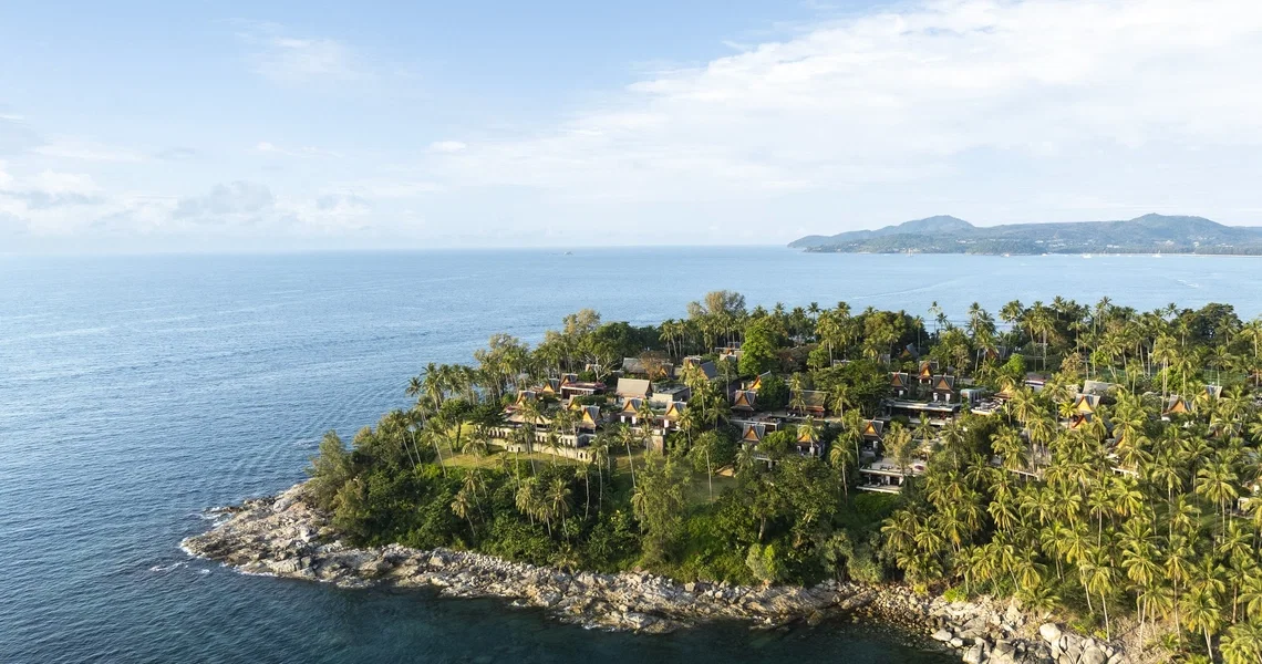 Amanpuri - aerial cape view