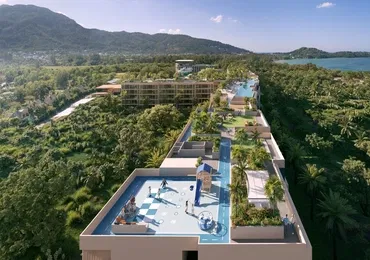 Condominium on Phuket Laguna Beachside rooftop