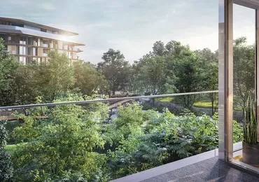Mulberry Grove at The Forestias Luxury Bangkok Condo courtyard