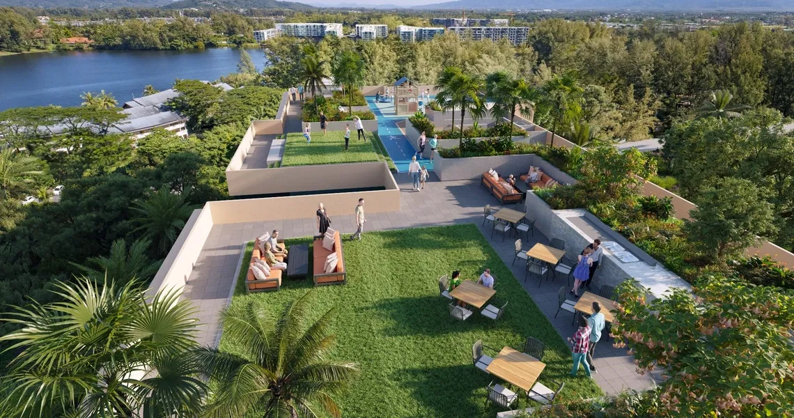 Condominium on Phuket Laguna Beachside rooftop