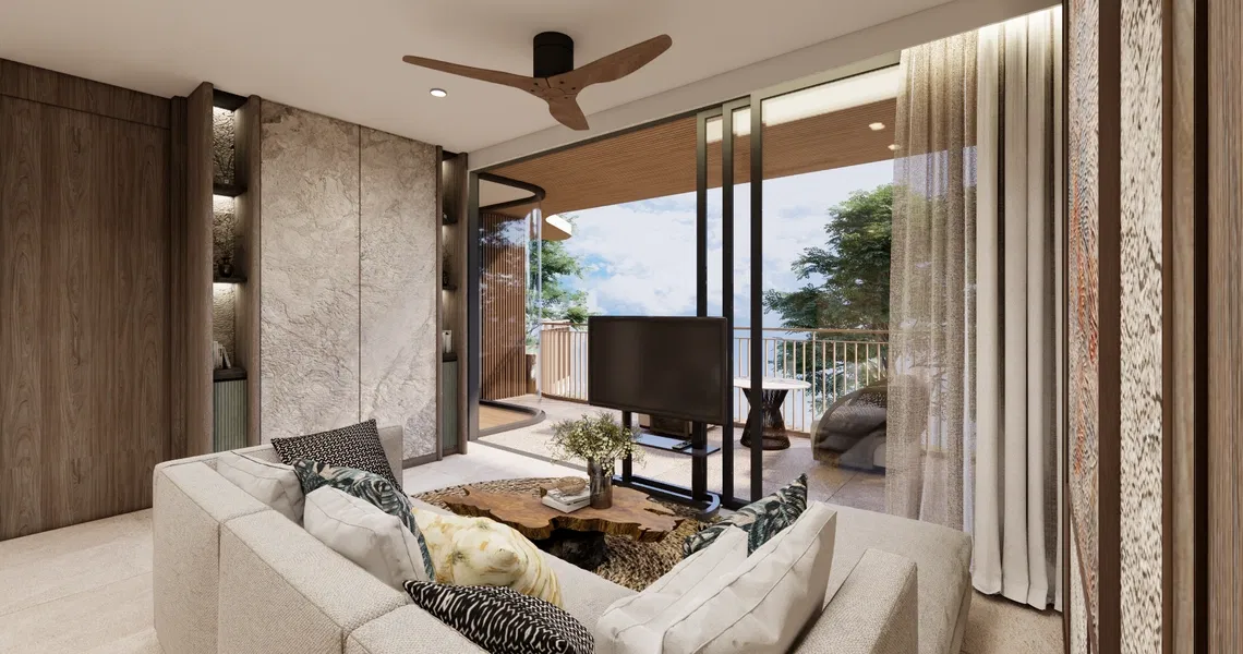 Laguna Golf Residences Hibiscus - Living room