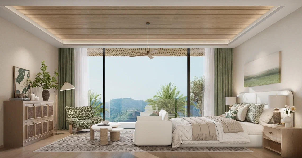 AYANA Soluna Villas bedroom with view