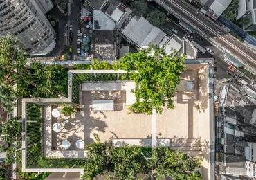 The Strand Thonglor Condo in Bangkok Rooftop Aerial