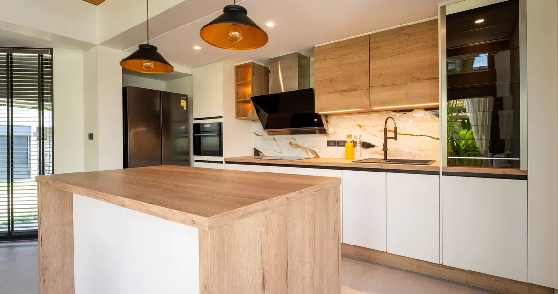 Riverhouse Phuket villas greenery - Kitchen area