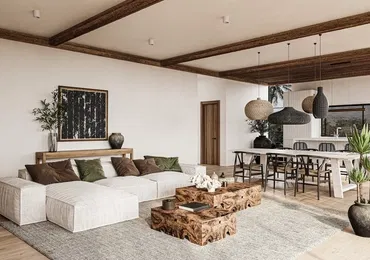 Chandra Samui designer villas - living room