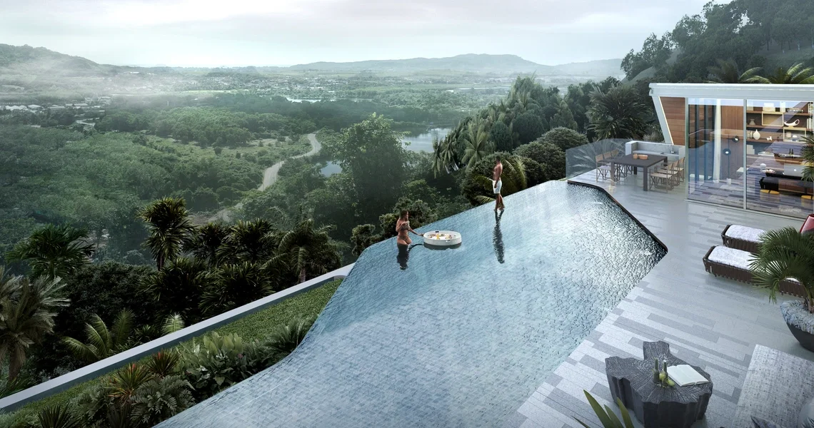 AYANA Soluna Villas infinity pool with view