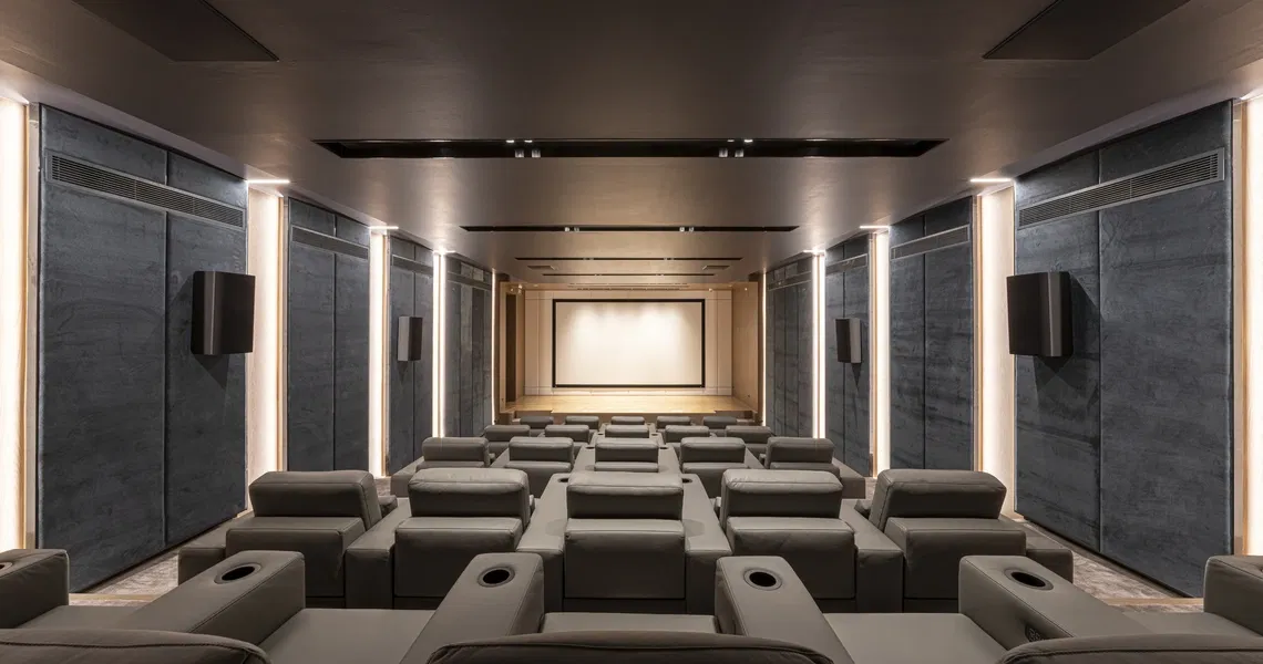 Scope Langsuan ultraluxury Bangkok condo - private cinema