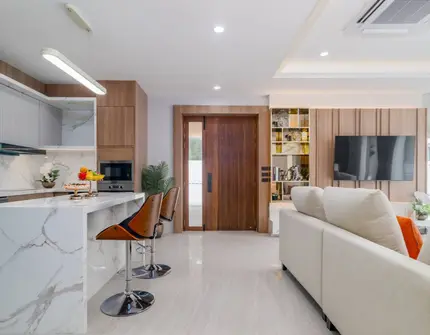 Sierra Vista Pool Villa - living room and dining room