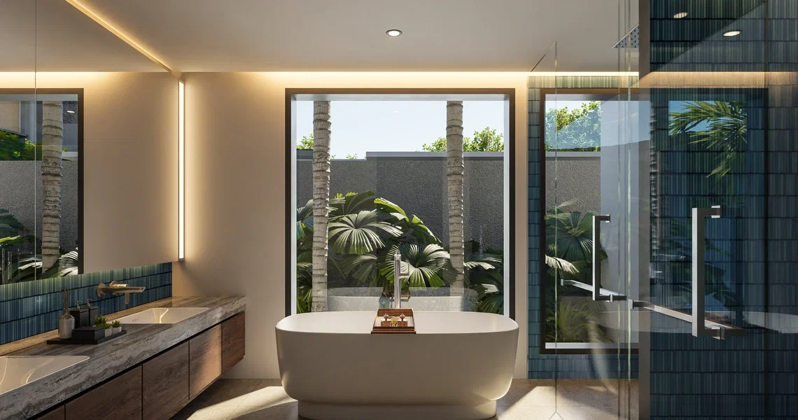 Pavara Vhana bath tub with view