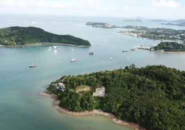 Tamarind Bay oceanfront land -  above view