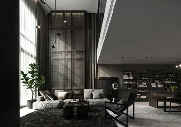 Malton Ari Bangkok Luxury Houses Tropical Loft Living Room