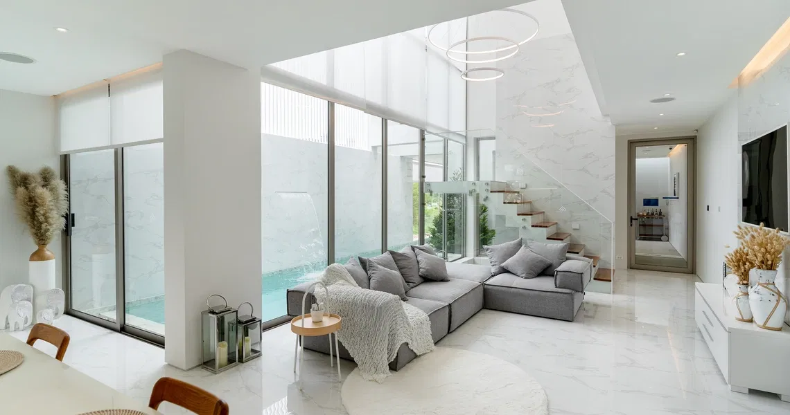 Luxury villas on Phuket The Residence Living area