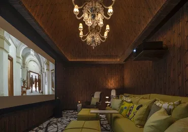 Khun by Yoo luxury condo in Bangkok screening room