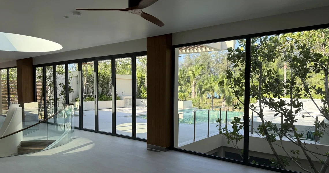 Banyan Tree Beachside Aegir interior with pool view
