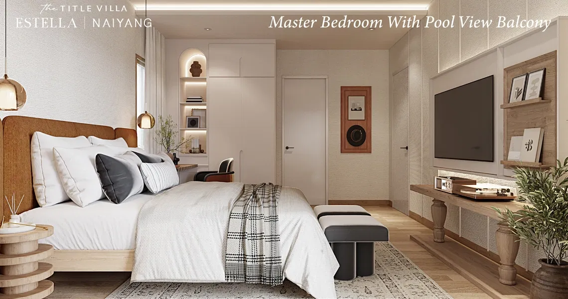 The Title Villa Estella Naiyang - Master Bedroom