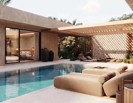 Nadi Villa pool with deck