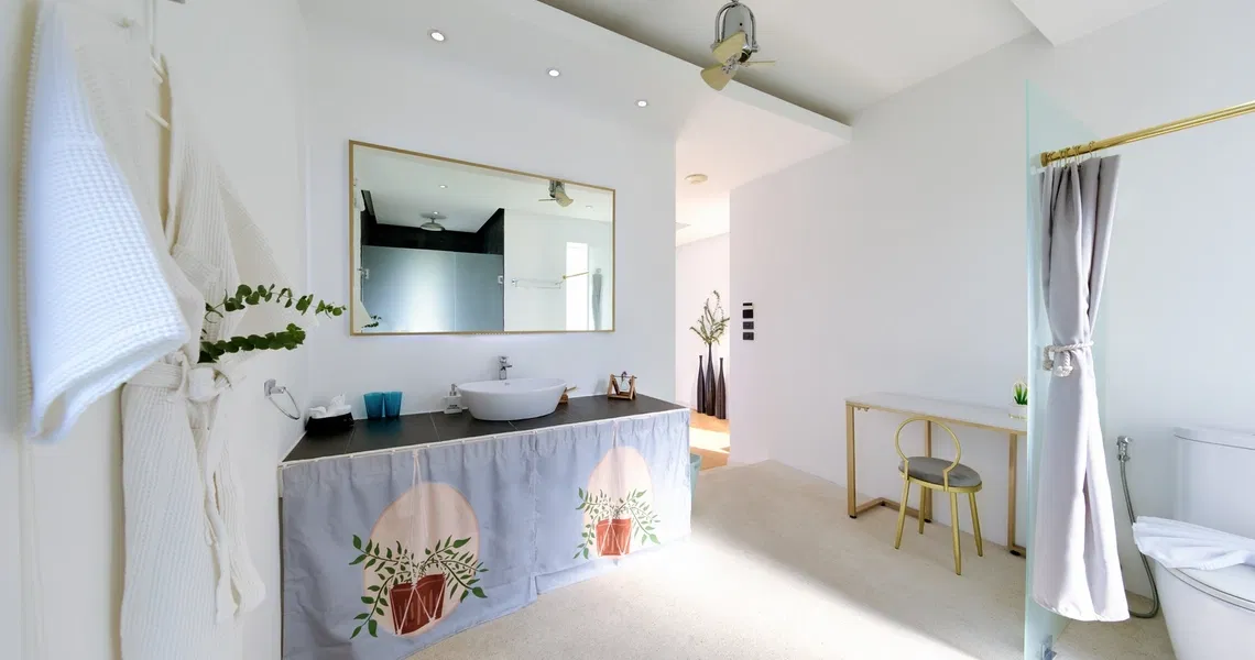 Luxury villas on Samui Villa Turquoise bathroom
